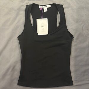 Black TANK AIR tank top